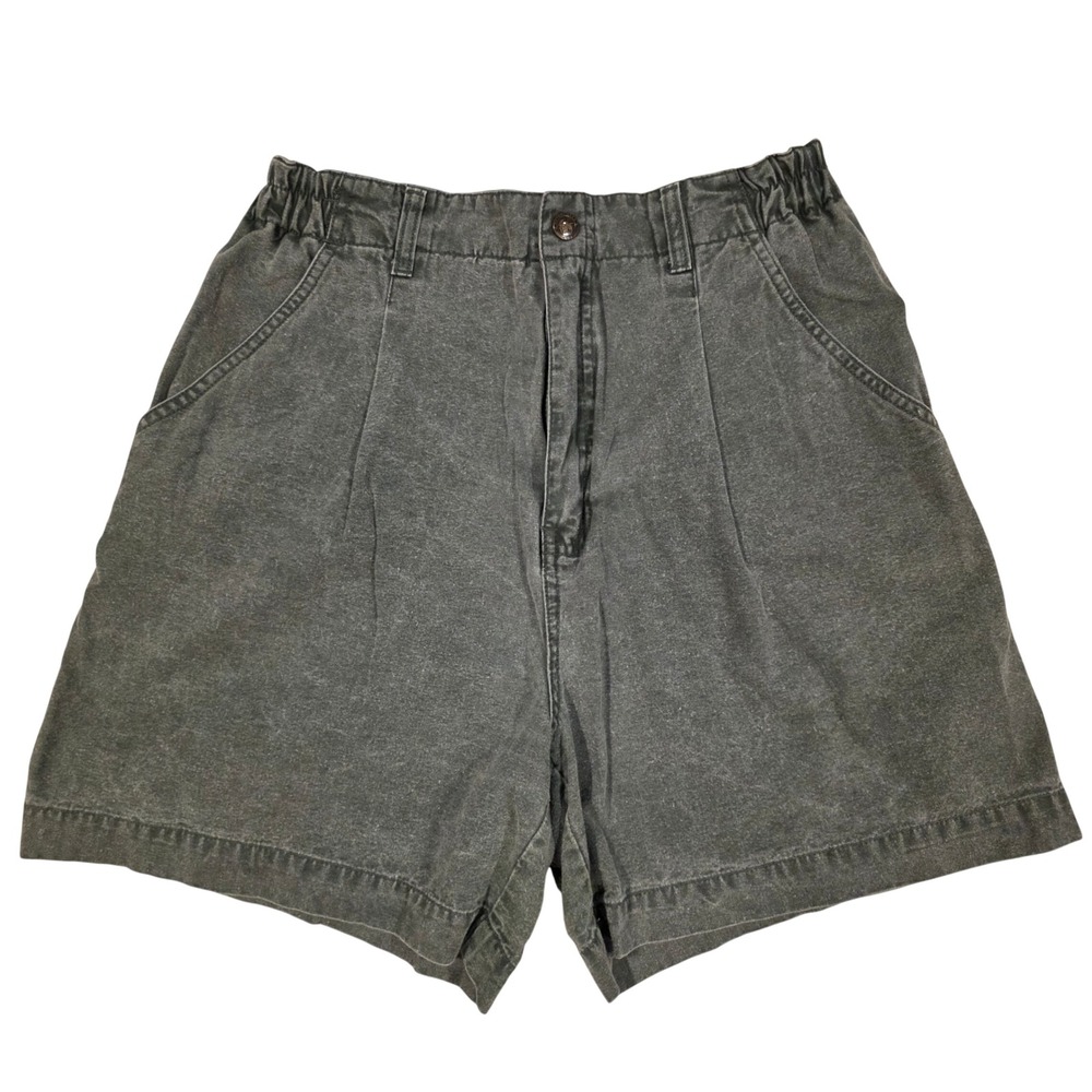 Vintage Royal Robbins Canvas Shorts Womens 12 Green High Waisted 90s Gorpcore